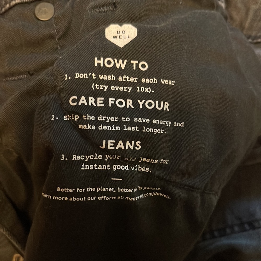 Madewell Stovepipe Jeans in Banberry Wash: Raw-Hem Edition Size 28 - Picture 5 of 8